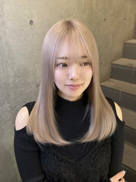 フリーラ 表参道(freera) ミルクティーブロンド ブリーチカラー ワンホンレイヤー
