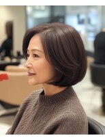 サロン ド ブレス(Salon DE Breath) やわらかシルエット前上がりボブ