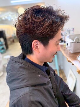 ロミー 本厚木(ROMMY.) メンズヘアカットフェザーパーマニュアンスパーマ20代~50代
