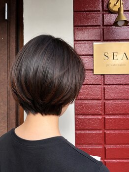 シー(SEA)の写真/相談しやすい空間で年齢に合わせたケアを提案。髪の体力に応じたメニューで艶めきを★