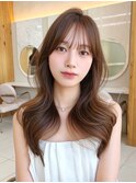 遠藤音茄　顔まわり　ツーウェイバング　レイヤー
