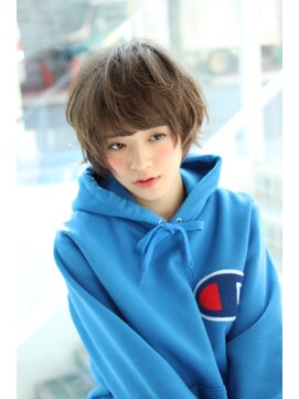 アンアミ オモテサンドウ(Un ami omotesando) 【Un ami】《増永剛大》ミルクティーカラー×姫カット、小顔ヘア