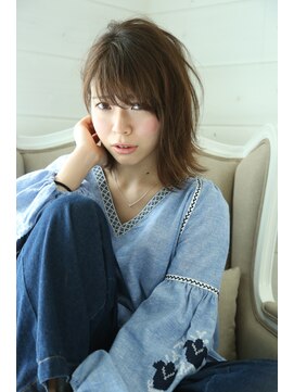 ナチュラルハイセンス 本店(natural high sense) ☆外はねストレートミディ☆natural high sense　荒川区　町屋