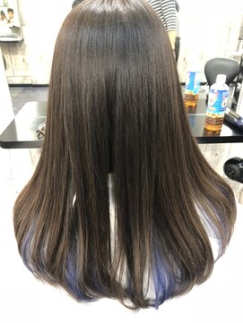 ビューティーコレクション 静岡北店 インナーカラー ブルー