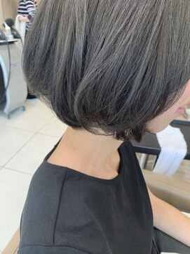 アッシュ 元住吉店(Ash) ショートボブ×ダークグレー