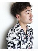 メンズ刈り上げマッシュ/くせ毛風パーマ