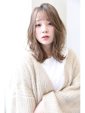 ブレンドバイハピネス(Blend by happiness) くびれヘア 鎖骨ミディアム ミントアッシュ 奈良 西大寺