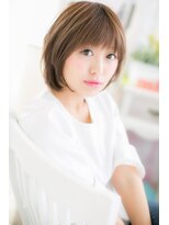 大人かわいい暖色系カラーマッシュショートa1