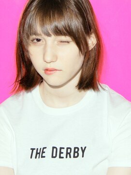 ダービー(THE DERBY) 【THE DERBY】MUSHWOLF* #デジタルパーマ#ミニウルフ#テラコッタ