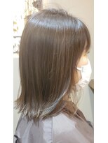 モンプルポ(momp repos)&nbsp;外はねボブ/ブリーチなし/オリーブアッシュ