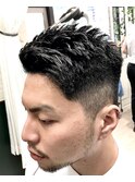 3mm刈り上げフェード風