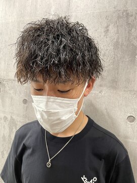 メンズアンダーバーホワイト 南海難波店(Men's _WHITE) ツイストスパイラルパーマ