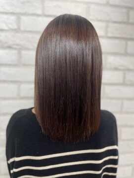 アッシュ 稲田堤店(Ash) シンプルミディアムストレート