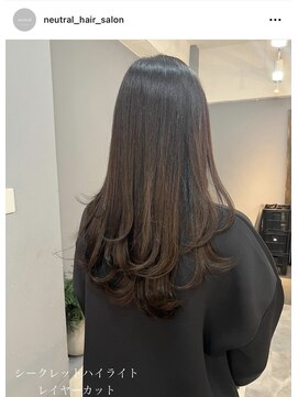 ニュートラル(neutral) 【neutral】カラーとレイヤーカットと