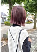 外ハネボブ×ピンク
