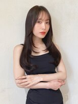 ★レイヤーロングセミディ姫カットワンカールシアーカラー