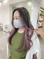 カッツ 駅家店(CUT S) グレージュ×ピンク