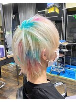 ガルボ ヘアー(garbo hair)&nbsp;ハイトーンデザインカラー高知美容院10代20代
