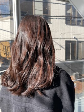 オーパスアミカ(OPUS AMICA) /ブラウンレッド×切りっぱなし