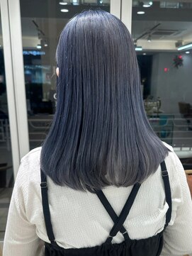 ガーデンヨコハマ(GARDEN YOKOHAMA) ブルーラベンダー セミロング シアーカラー ハイトーンカラー