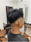 up bang short styleまろやかhigh fade
