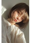 ボブ/シアーグレージュ/ハイライト【lana hair/新宿】