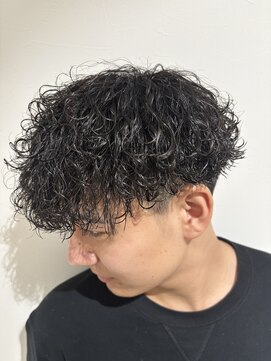 グラフ 立川(Graph.) 波巻きパーママッシュツーブロックメンズパーマ