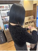 【横須賀中央】切りっぱなしボブ×ブルーブラック