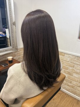 カミケン 黒岩店　kamiken・ 透明感◎オリーブブラウンカラー×レイヤー【カミケン黒岩店】