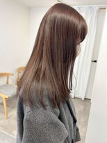 ミュラ(mulah)&nbsp;こっくりカラーマロンベージュ＊艶髪ストレートヘア透明感カラー