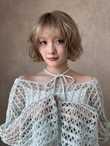 シエ バイ ケンジ 湘南台(sie by KENJE)&nbsp;透明感ミルクティーベージュ×ミニボブ