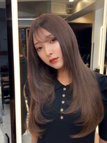 ラピス 渋谷本店(Lapis) ココアブラウン/ブリーチなし/エクステ/レイヤーカット/髪質改善