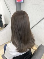 ビーヒアナウ N゜03 金沢駅西店(BE HERE NOW)&nbsp;髪質改善カラー/オリーブショコラグレージュ