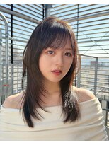 ラクシア(LucxiA)&nbsp;レイヤーカット/韓国ヘア/顔まわりカット @lucxia_tsubasa