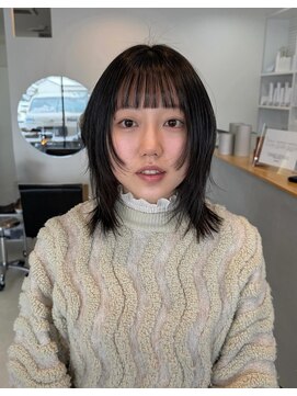 エンリッチヘア(enrich hair) デザインカット/レイヤー/顔まわりカット/オン眉