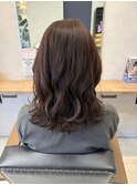 伸ばしかけの髪を可愛いミディアムに。/30代