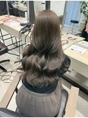 ブリーチ無しダブルカラーでグレージュカラー