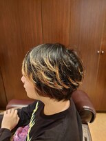 センス 洗足店 ミディアムレイヤー×メリハリルーズ×襟足長め