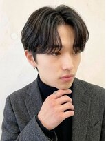 ボイスヘア(voice hair)&nbsp;30代40代メンズへ贈るニュアンスパーマ/大人センターパート