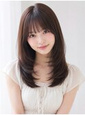 ヨシンモリバタフライカット姫カットハイレイヤーサイドバング☆