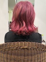 序 by coma academy salon&nbsp;【序中野】ピンクデザインカラーボブ