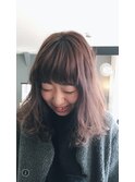 ふんわりミディアムボブ