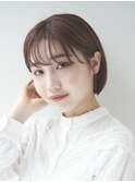  ボブ/カーキグレージュ/大人かわいい[恵比寿/恵比寿駅]