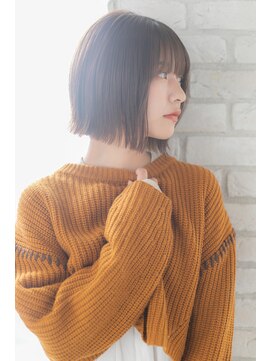 カノン(canon) 【canon】ラフな束感とツヤ☆切りっぱなしボブ