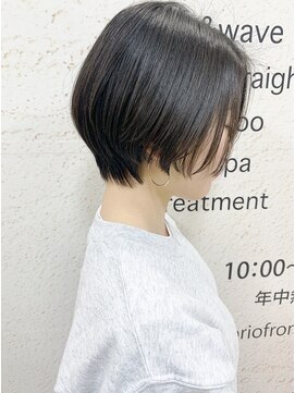 モリオ フロム ロンドン サッポロファクトリー店(morio FROM LONDON) 【morio札幌】札幌ショート　大人かわいい黒髪ショートボブ