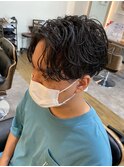 大人センターパート/パーマ
