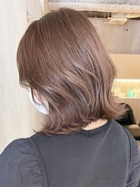 アルバム 渋谷パルコ(ALBUM) くびれセピアブラウン_グレージュカラーボブウルフ_ba415073