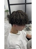 波巻きパーマ×ハイライト