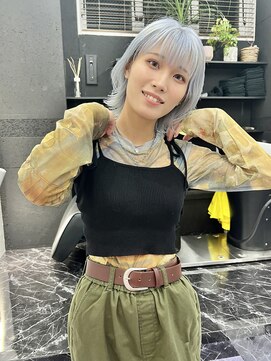 チュダック(ChuDuck) 韓国風《ペールブルー》ブリーチ/ケアブリーチ/ダブルカラー