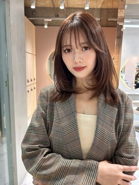 グロー 大宮(GLROW) 韓国　レイヤーカット　ミディアム　顔周り　haruhi